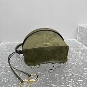 Kitlife Alaia 25SS Waist Bag Green Nubuck Calfskin Leather 20x11x17cm  - 5