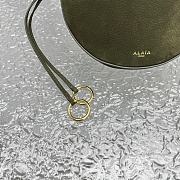 Kitlife Alaia 25SS Waist Bag Green Nubuck Calfskin Leather 20x11x17cm  - 2