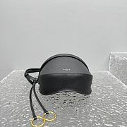 Kitlife Alaia 25SS Waist Bag Black Nubuck Calfskin Leather 20x11x17cm - 2