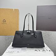 Kitlife Alaia Le Teckel Tote Bag in Black Grained Leather 42x19x21cm - 1