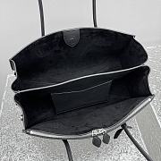 Kitlife Alaia Le Teckel Tote Bag in Black Grained Leather 42x19x21cm - 5