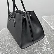 Kitlife Alaia Le Teckel Tote Bag in Black Grained Leather 42x19x21cm - 3