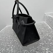 Kitlife Alaia Le Teckel Tote Bag in Black Grained Leather 30×10×26cm - 6
