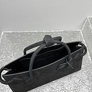 Kitlife Alaia Le Teckel Tote Bag in Black Grained Leather 30×10×26cm - 5