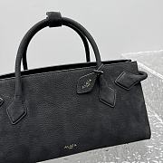 Kitlife Alaia Le Teckel Tote Bag in Black Grained Leather 30×10×26cm - 3