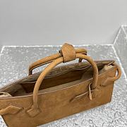 Kitlife Alaia Le Teckel Tote Bag in Brown Grained Leather 30×10×26cm  - 6