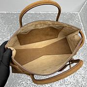 Kitlife Alaia Le Teckel Tote Bag in Brown Grained Leather 30×10×26cm  - 5