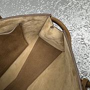 Kitlife Alaia Le Teckel Tote Bag in Brown Grained Leather 30×10×26cm  - 4