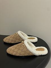 Kitlife Gucci Princetown Classic Wool Slippers Brown Suede - 5