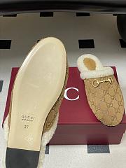 Kitlife Gucci Princetown Classic Wool Slippers Brown Suede - 3