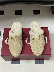 Kitlife Gucci Princetown Classic Wool Slippers Beige Suede - 1