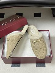 Kitlife Gucci Princetown Classic Wool Slippers Beige Suede - 6