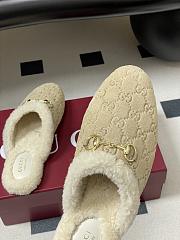 Kitlife Gucci Princetown Classic Wool Slippers Beige Suede - 3