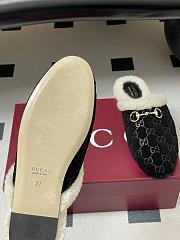Kitlife Gucci Princetown Classic Wool Slippers Black Suede - 2