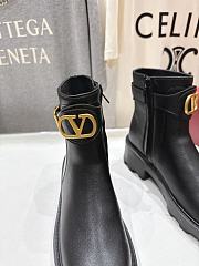 Kitlife Valentino Garavani 55mm VLogo Signature Buckle-fastening Ankle Boots Black - 6