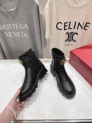 Kitlife Valentino Garavani 55mm VLogo Signature Buckle-fastening Ankle Boots Black - 2