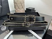 Kitlife Chanel Interlocking CC Logo Belt Black With Gold Buckle - 1