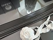 Kitlife Chanel Interlocking CC Logo Belt Black With Silver Buckle - 2