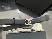 Kitlife Chanel Belt Double C 30mm In Black Calfskin With Shiny Silver Buckle - 3