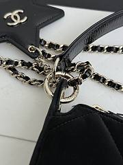 Kitlife Chanel Black Velvet Effect Nylon, Crinkled Effect Glossy Calfskin & Gold Metallic Clutch AP4791 15×22×6cm - 5