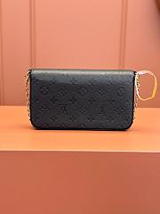 Kitlife Louis Vuitton Félicie Pochette Bag Black Monogram Empreinte M82477 21x12x3cm - 6