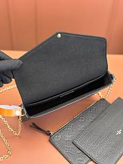 Kitlife Louis Vuitton Félicie Pochette Bag Black Monogram Empreinte M82477 21x12x3cm - 3