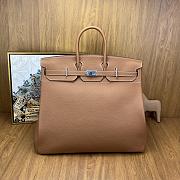 Kitlife Hermes Birkin Brown Togo Leather With Silver Hardware 50cm - 1