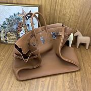 Kitlife Hermes Birkin Brown Togo Leather With Silver Hardware 50cm - 5