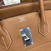 Kitlife Hermes Birkin Brown Togo Leather With Silver Hardware 50cm - 2