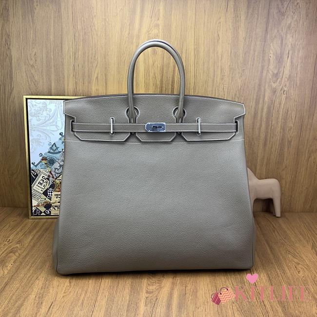 Kitlife Hermes Birkin Grey Togo Leather With Silver Hardware 50cm - 1