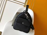 Kitlife Louis Vuitton Keepall Bandoulière 50 Bag Black with Green Trim M12690 29x23x50cm - 6