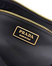 Kitlife Prada Explore large Re-Nylon and Leather Bag Black 1BC264 32x22x11.5cm - 5