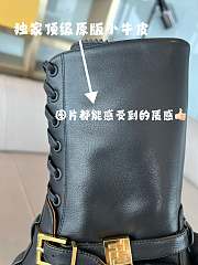 Kitlife Fenfi Delfina Round-toe Boots With Laces Black  - 3