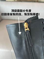 Kitlife Fenfi Delfina Round-toe Boots With Laces Black  - 6