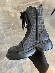 Kitlife Fendi Domino Motorcycle Boots Black - 2