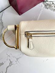 Kitlife Gucci Half Horsebit Medium Shoulder Bag White Leather 862530 38x20x15cm - 4