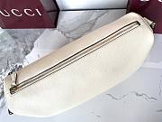 Kitlife Gucci Half Horsebit Medium Shoulder Bag White Leather 862530 38x20x15cm - 2