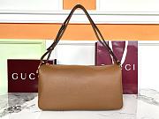 Kitlife Gucci Half Horsebit Medium Shoulder Bag Brown Leather 862530 38x20x15cm  - 1
