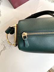 Kitlife Gucci Half Horsebit Medium Shoulder Bag Green Leather 862530 38x20x15cm - 4