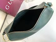 Kitlife Gucci Half Horsebit Medium Shoulder Bag Green Leather 862530 38x20x15cm - 5