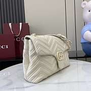 Kitlife Gucci GG Marmont Medium Shoulder Bag White 850676 31x17x8cmx8cm  - 6
