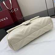Kitlife Gucci GG Marmont Medium Shoulder Bag White 850676 31x17x8cmx8cm  - 5