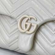 Kitlife Gucci GG Marmont Medium Shoulder Bag White 850676 31x17x8cmx8cm  - 3