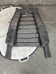 Kitlife Moncler Padded Wool & Teddy Zip-Up Cardigan Grey - 5