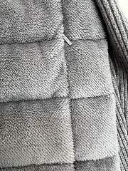 Kitlife Moncler Padded Wool & Teddy Zip-Up Cardigan Grey - 4