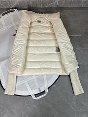Kitlife Moncler Padded Wool & Teddy Zip-Up Cardigan Off-White - 2