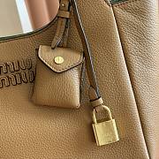 Kitlife Miu Miu Caramel Leather Handbag 5ba304 25.5x20x13cm - 3