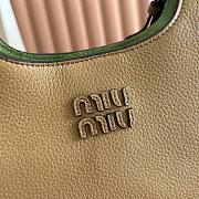 Kitlife Miu Miu Caramel Leather Handbag 5ba304 25.5x20x13cm - 4