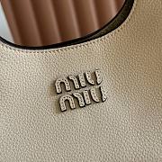 Kitlife Miu Miu Off-White Leather Handbag 5ba304 25.5x20x13cm - 3