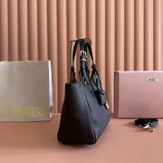 Kitlife Miu Miu Dark Brown Leather Handbag 5ba304 25.5x20x13cm - 6